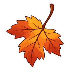 foglia dâacero autunnale stilizzata