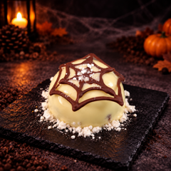 dolcetto halloween alla ragnatela candida