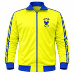 giacca-gialla-righe-blu