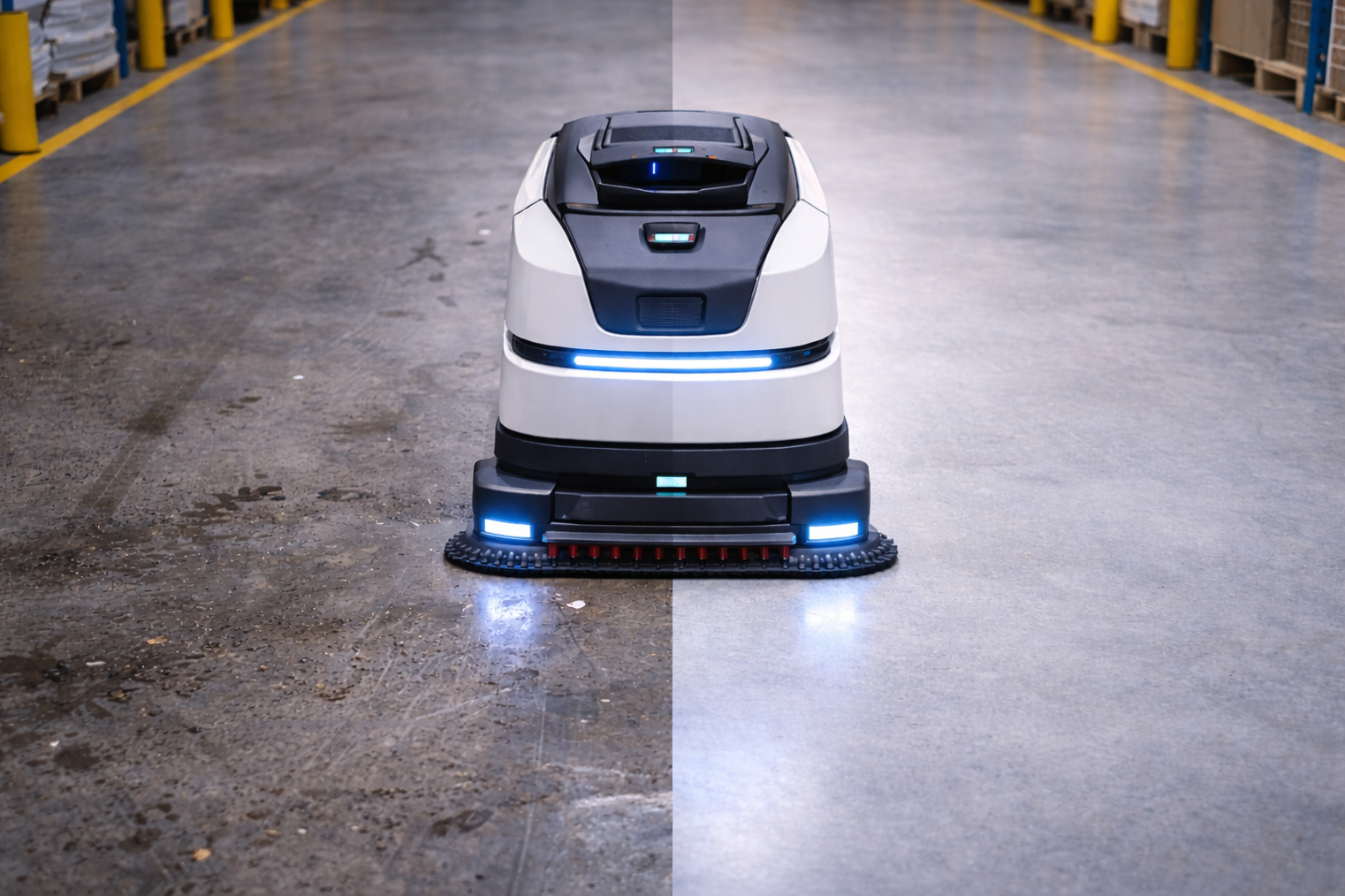 cleaning robot warehouse