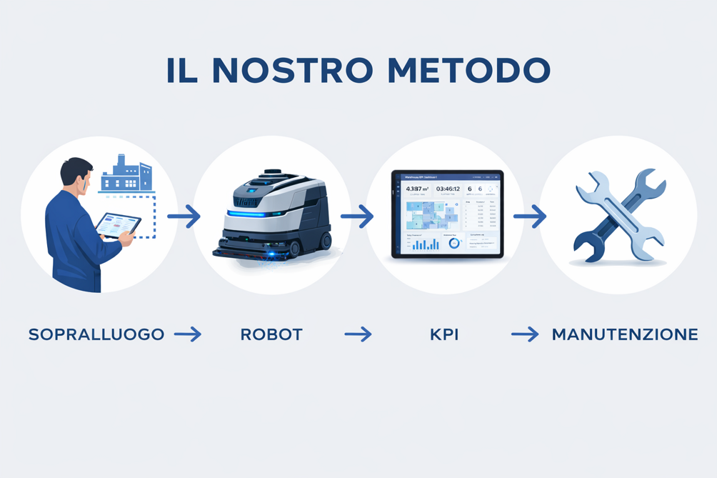 gestione ostacoli dinamici magazzino