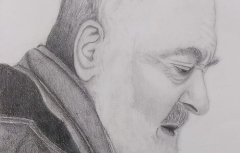 Ritratto a matita di San Pio da Pietrelcina realizzato da Daniele Pasini sotto la guida del pittore Enrico Deiana (dal 2024) Ritratto a matita di San Pio da Pietrelcina realizzato da Daniele Pasini sotto la guida del pittore Enrico Deiana (dal 2024)