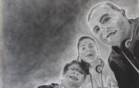 Ritratto a matita realizzato da Daniele Pasini durante il corso alla Scuola di Pittura Meledina Ritratto a matita realizzato da Daniele Pasini durante il corso alla Scuola di Pittura Meledina