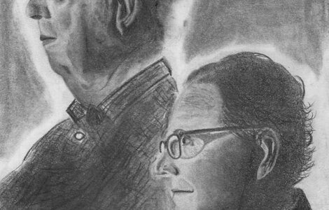 Ritratto a matita dei propri genitori Enrico e Fiorella realizzato da Daniele Pasini durante il corso alla Scuola di Pittura Meledina Ritratto a matita dei propri genitori Enrico e Fiorella realizzato da Daniele Pasini durante il corso alla Scuola di Pittura Meledina