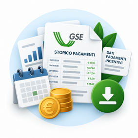 Servizio di richiesta storico pagamenti o report dati GSE
