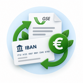 Servizio di cambio iban su sito GSE