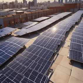 Pannelli solari su tetto aziendale in Sicilia