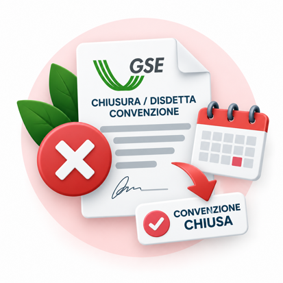 servizio di chiusura e disdetta convenzione GSE