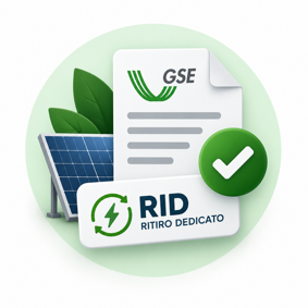 servizio attivazione Ritiro Dedicato RID presso GSE