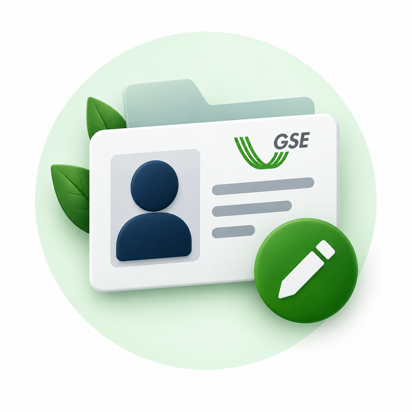 Servizio di variazione dati anagrafici e rappresentante legale GSE
