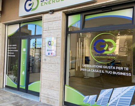 vetrina del negozio GD soluzioni energetiche a Siracusa
