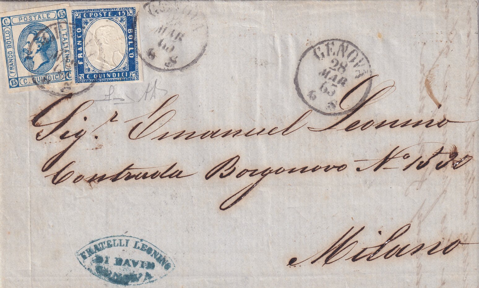 1863 affrancatura gemella 1863 affrancatura gemella