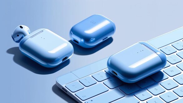 crea immagine di iphone airpods e mac in blu e celeste .jpeg crea immagine di iphone airpods e mac in blu e celeste .jpeg