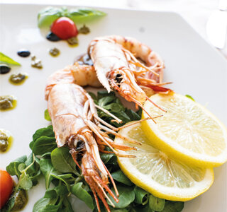 gamberi alla griglia gamberi alla griglia