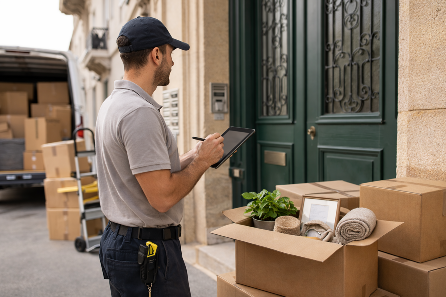 Protezione mobili durante trasloco con imballaggio professionale