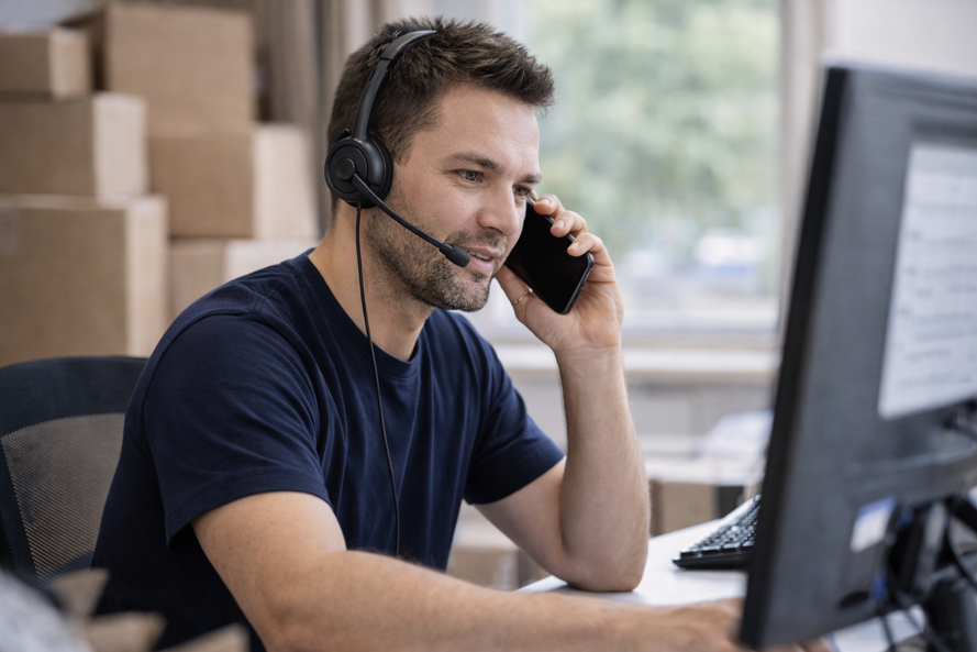 Assistenza e primo contatto rapido per trasloco 