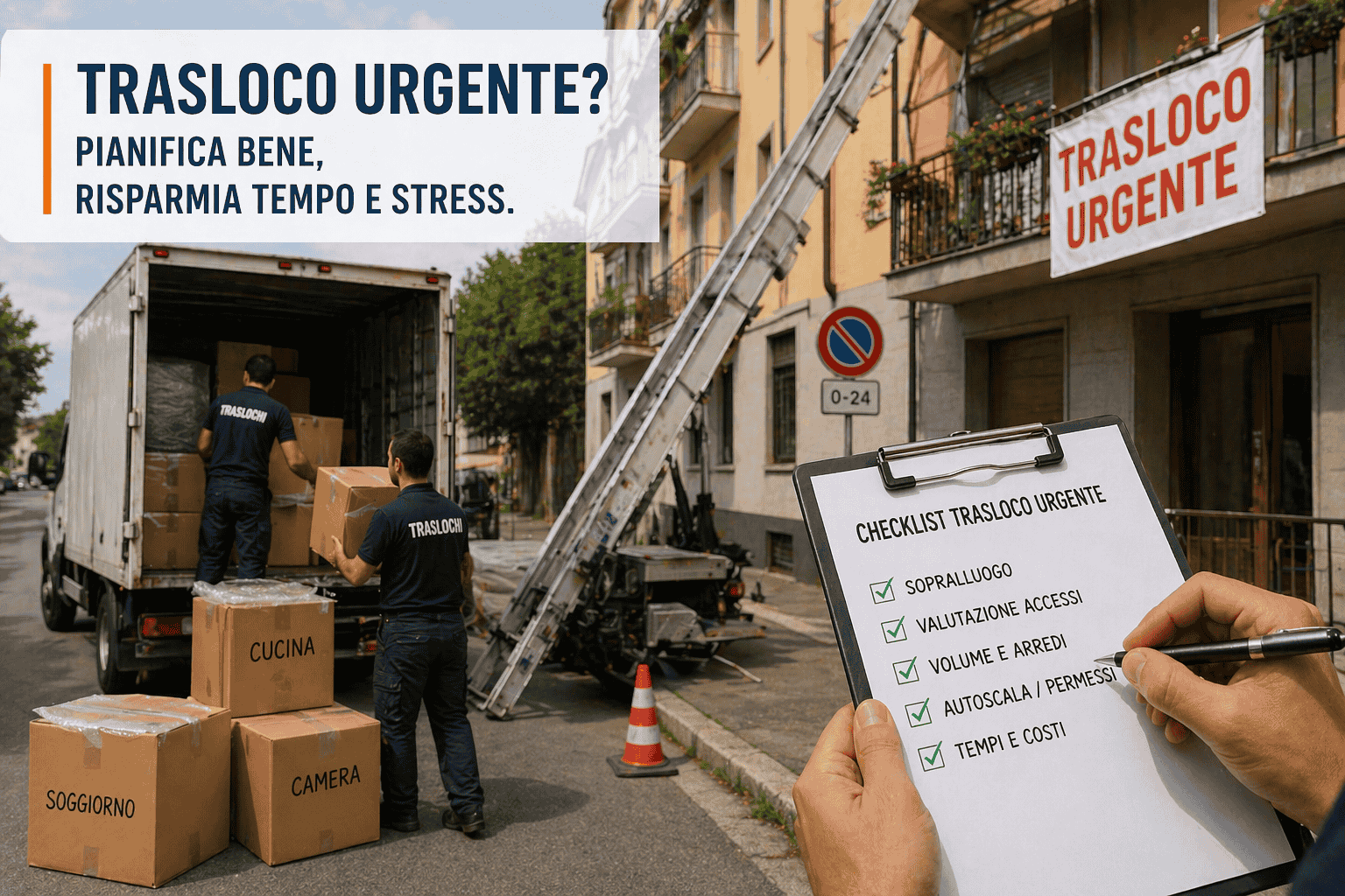 Trasloco urgente: come valutare la fattibilit&agrave; senza rischiare disastri