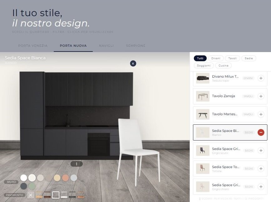 Simulatore Finiture Atelier Casa Milano Simulatore Finiture Atelier Casa Milano