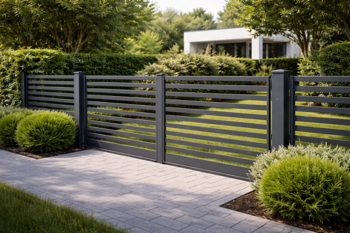 Recinzione metallica per giardino e confini