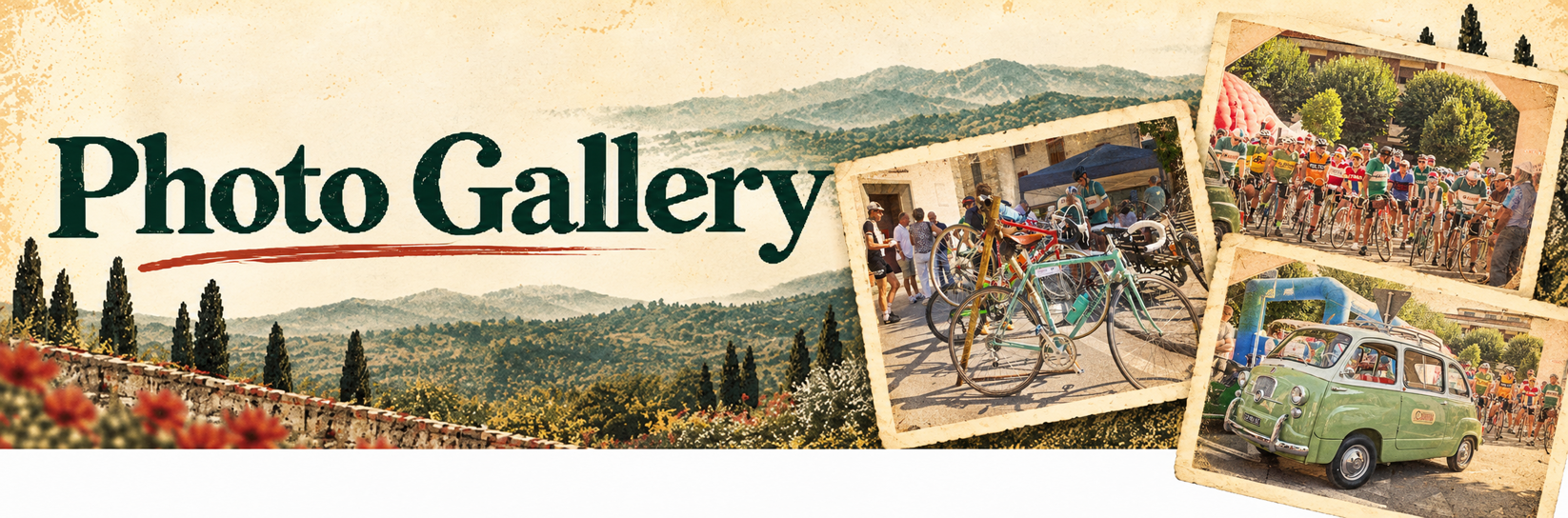 galleria fotografica ciclistica vintage in toscana