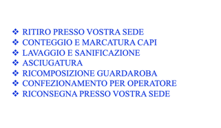 lavaggio dpi processo lavaggio dpi processo
