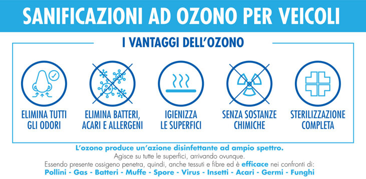 sanificazione con ozono vantaggi