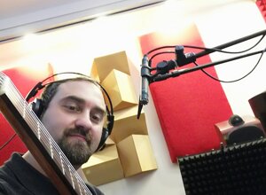 in studio per registrare