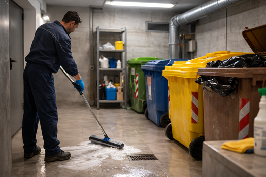 pulizia locale rifiuti condominio