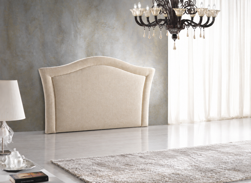 testiera imbottita in ambiente elegante