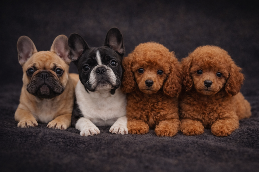 cuccioli bulldog francese barboncino toy red palermo sicilia