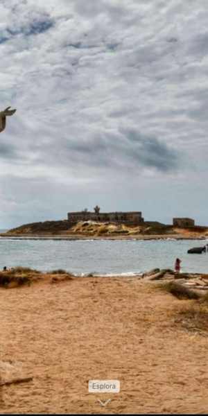 Statua sull'isola delle Correnti