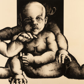 Tre figure, 95x99 cm