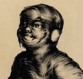Mezza figura, 50x45 cm