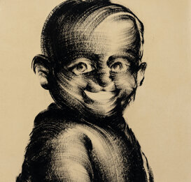 Mezza figura, 50x45 cm