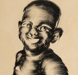 Mezza figura, 50x45 cm