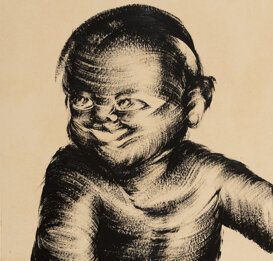 Mezza figura, 50x45 cm