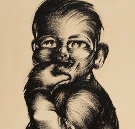 Mezza figura, 50x45 cm