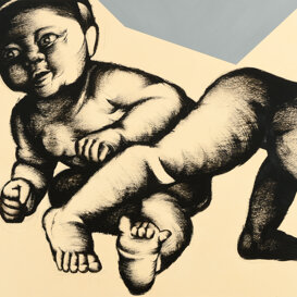 Due figure, 95x99 cm