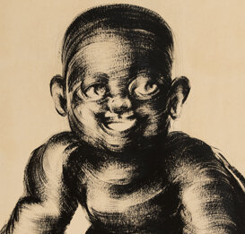 Mezza figura, 50x45 cm