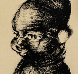 Mezza figura, 24x18 cm