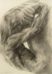 Androgino matita su carta 100x70 cm