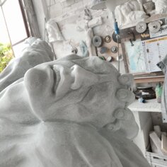 Manifesto principio 2021 In cantiere all'opera per la scultura monumentale della città di Chiaramonte Gulfi RG