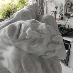 Manifesto principio 2021 In cantiere all'opera per la scultura monumentale della città di Chiaramonte Gulfi RG