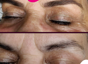 Sopracciglia semipermanenti per cliente di Sassari effetto naturale e armonioso