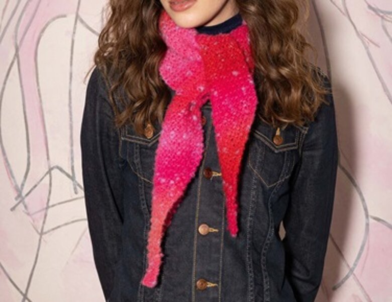 Pashmina realizzata con filato Cloud Tweed