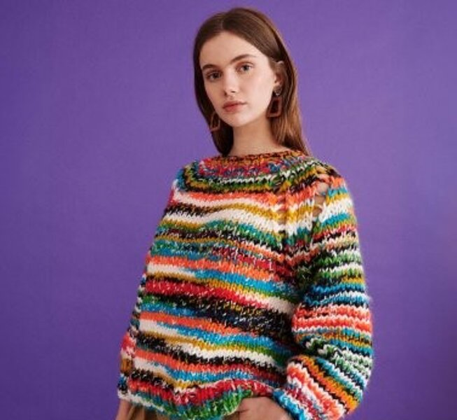 Maglia realizzata con filato CHUNKY BOOM