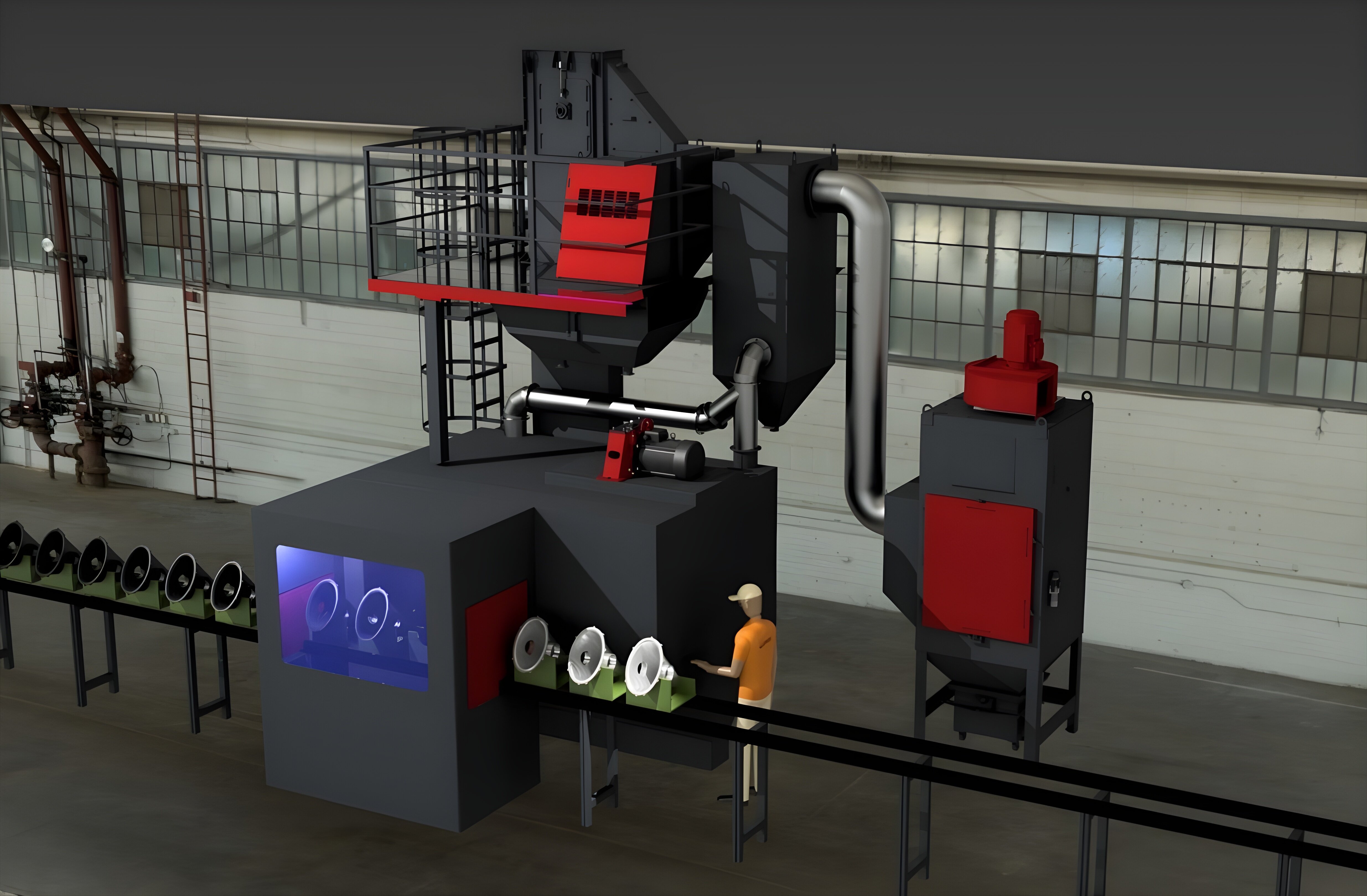 Granigliatrice robotizzata universale Granigliatrice robotizzata universale