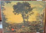 stampa-vintage-anni-60-il-sacrificio-di-apollo-claude-lorrain-regali-sipa-roma-paesaggio-classico