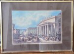 stampa-vintage-veduta-piazza-della-scala-di-trieste-da-marco-moro-anni-70-cornice-oro