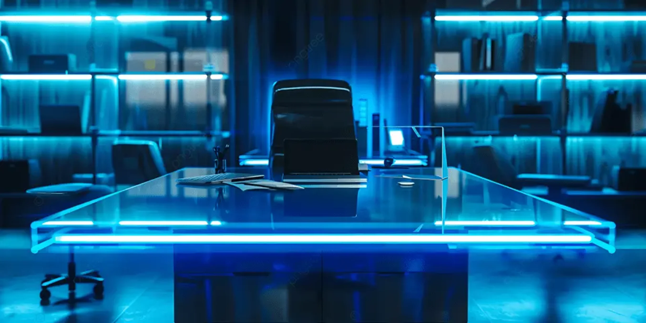 pngtree-futuristic-office-with-sleek-glass-desk-illuminated-by-blue-neon-lights-image_20876013